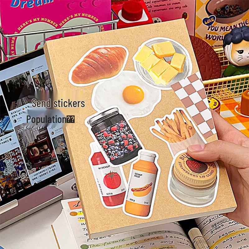 Retro Kraft Paper A5 Notebook - Thick Blank Journal for Students