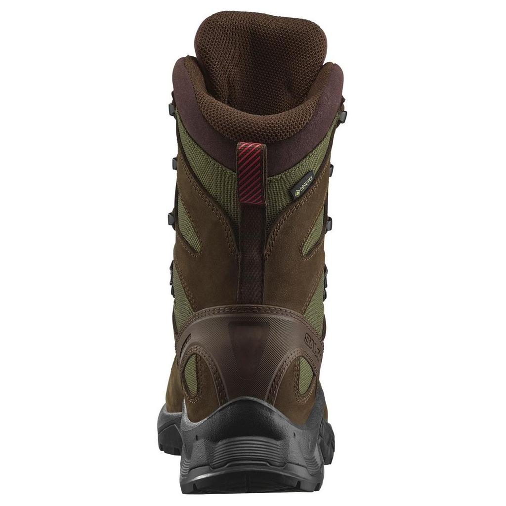 SALOMON Quest Tracker Gore-Tex Durable Comfortable Versatile Mid-Cut Outdoor Boots Men Boots Brown Green L47605400