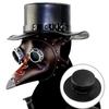 Funny Medieval Plague Doctor Mask Leather In Black Beak Mask Doctor Halloween Mask Steampunk PU Birds Cosplay Doctour De Peste