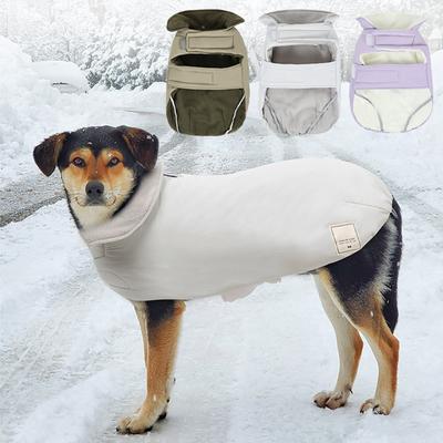 Washable Pet Clothing Outdoor Dog Attire Stylish Plain Dog Outfit Thermals Dog for Winter Warmth and Ease of Wear