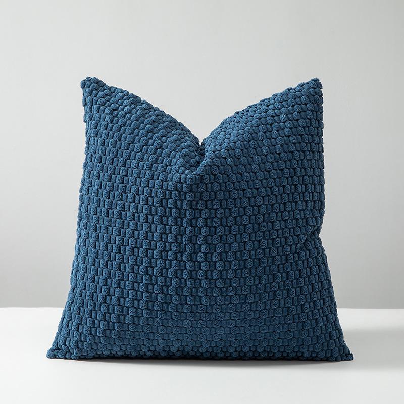 Bohemian Corduroy Bubble Bead Throw Pillow Cover