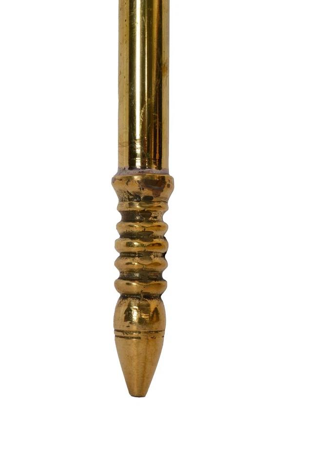 Brass Trishul with Damru for Temple | 37-Inch Damroo Trishul