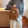 2025 American Retro Brown Large-Capacity Versatile Handbag Backpack