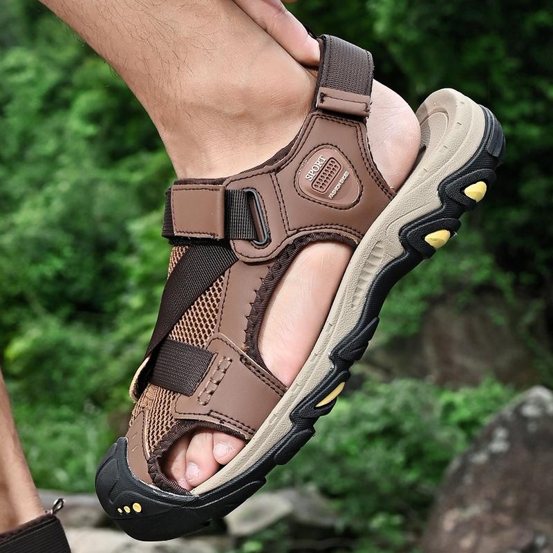 Summer Mens Large Size Genuine Leather Men Sandals Men Beach Sandals Outdoor Sandals for Men