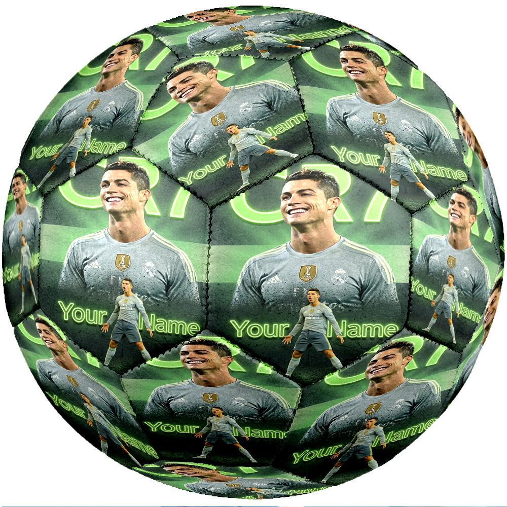 Cristiano Ronaldo Fashion Size 5 Football Wearproof Non‑Slip Soccer Ball For Sports Training Entertainment Use