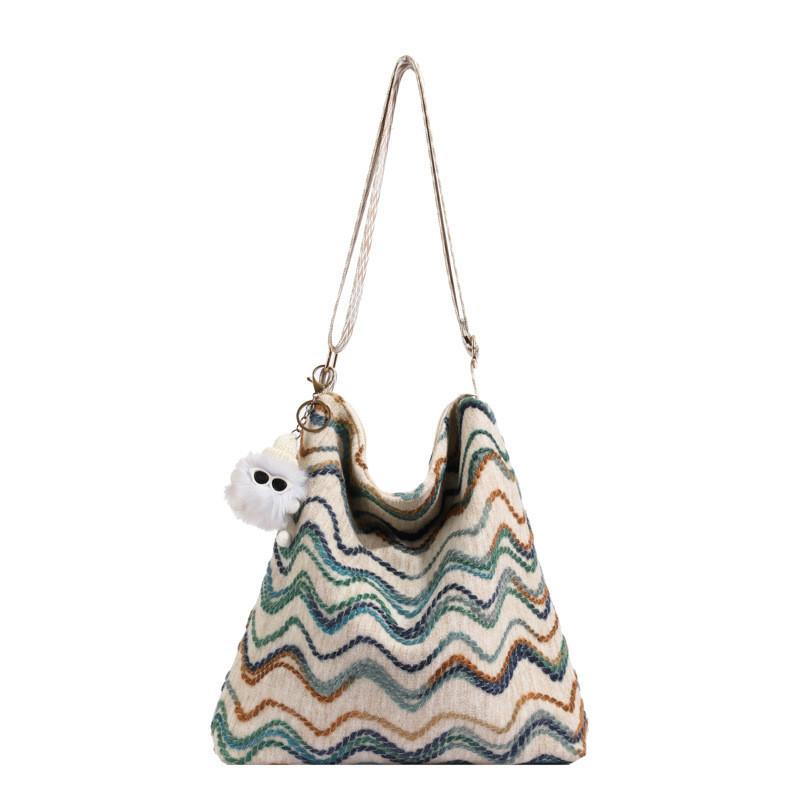 Богемная сумка-тоут Женская сумка 2024 Новая Весна Большая Вместимость Сумка на Плечо Женская Повседневная Сумка Оптовая Продажа