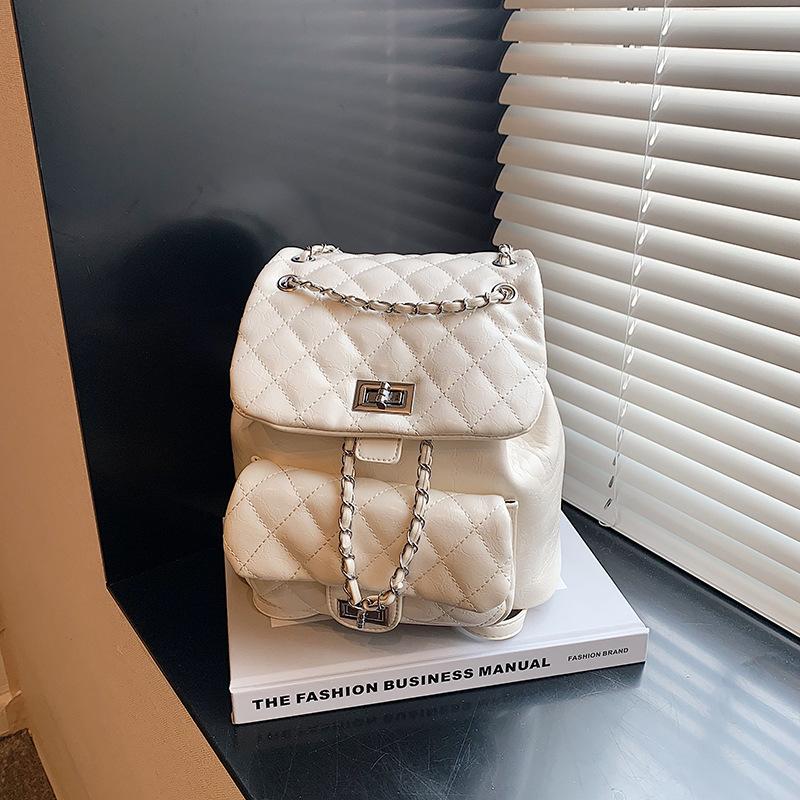 Autumn new fashion embroidered thread chain multi-purpose backpack versatile single shoulder women's backpack