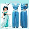 Aladdin Costume Princess Jasmine Cosplay Outfit Girls Kids Halloween Dress Fancy