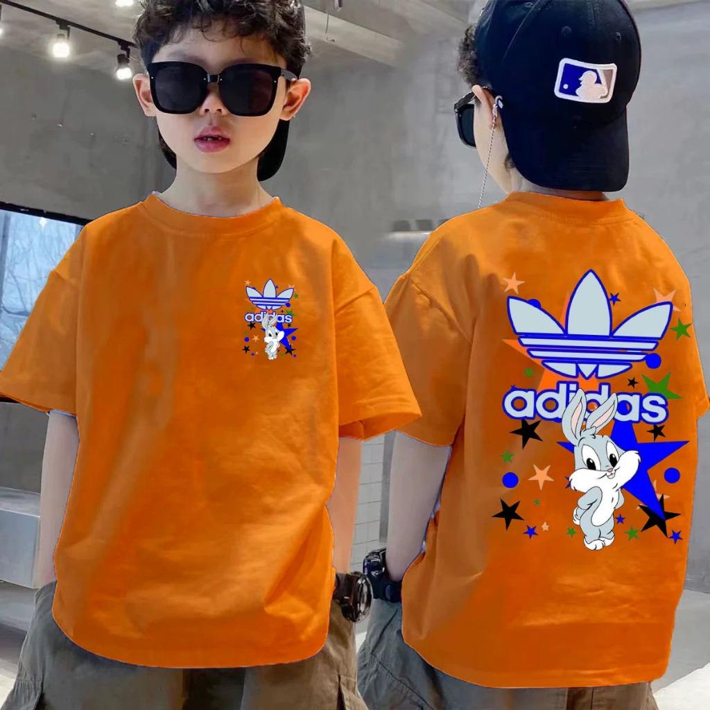 Round Neck Children's Short Sleeved T-shirt