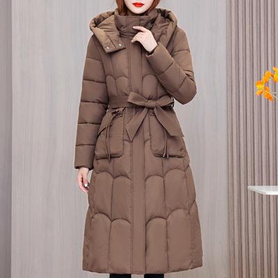 Γυναικείο μακρύ παλτό χειμωνιάτικα πανωφόρια μόδα Χοντρά ζεστά χειμωνιάτικα πάρκα για γυναίκες παλτό με κουκούλα