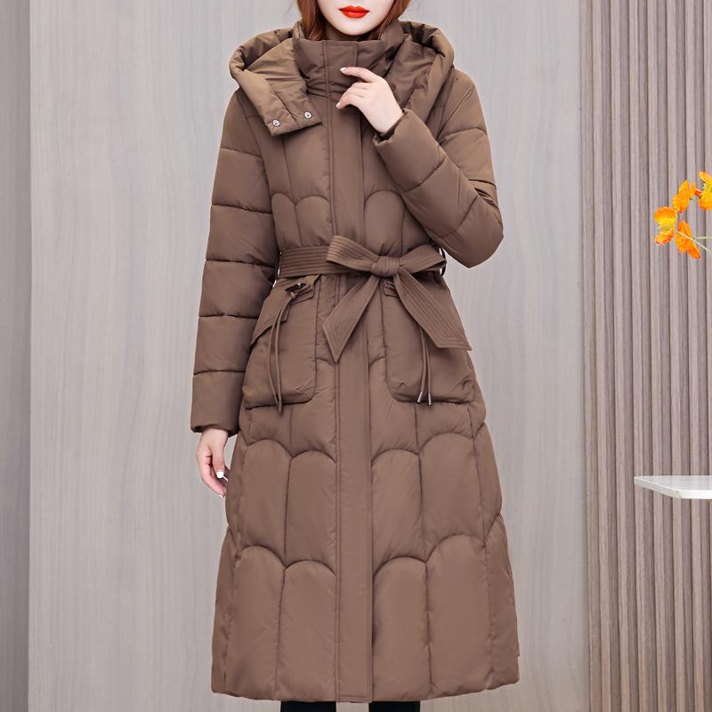 

Женское длинное пальто зимняя верхняя одежда модные толстые теплые зимние парки для женщин пальто с капюшоном XL