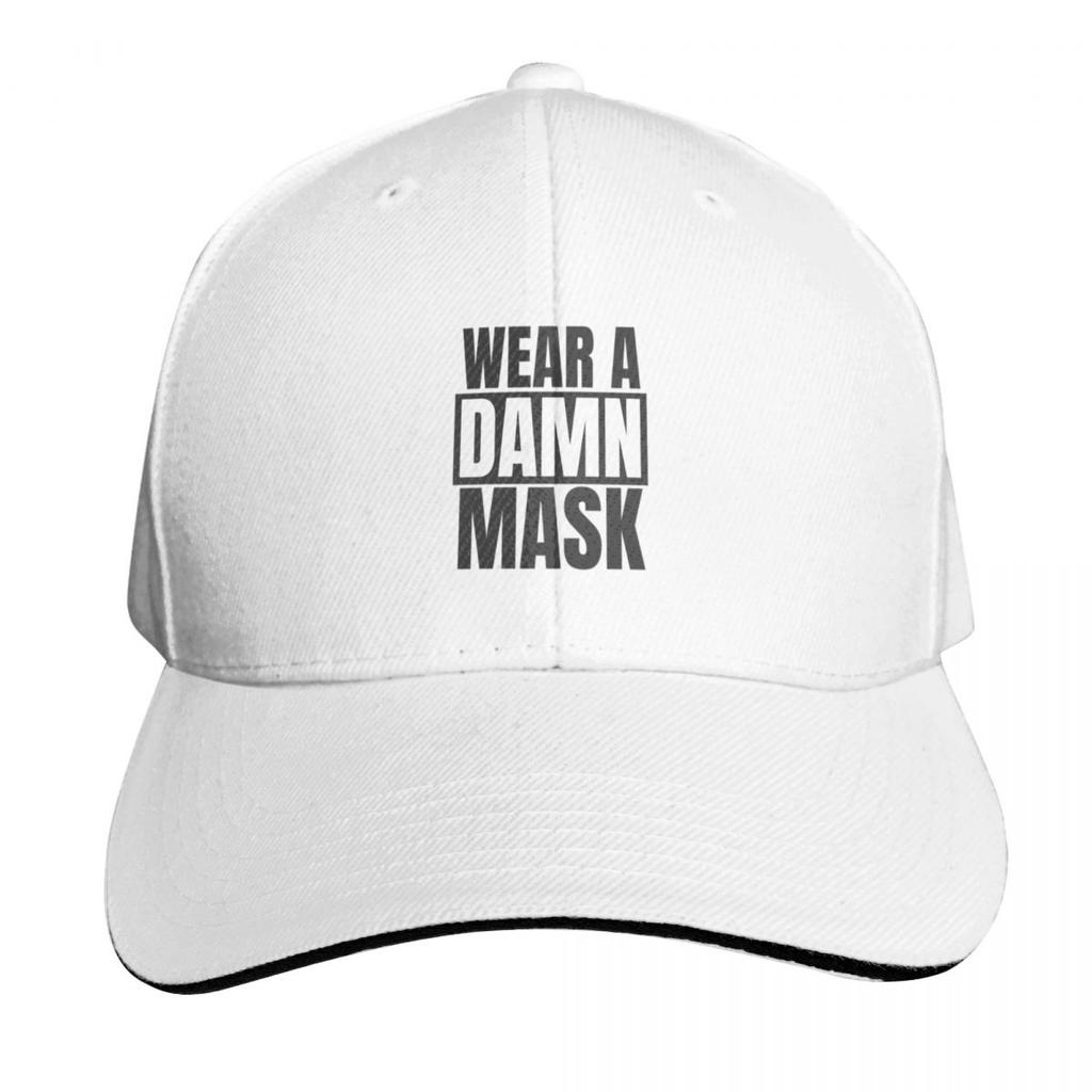 Wear A Damn Mask Baseball Cap fishing caps Unisex Luxury Hat tactical cap Kids Hat Womens Hats  Unisexs