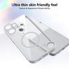 KEYSION Transparent Magnetic Phone Case for Nothing CMF Phone 2 Pro 1 Silicone+PC HD Clear Shockproof Cover for CMF Phone 1 2Pro