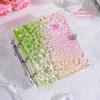 Sticker Book Transparent Mat Girl Binder Refill Clear Gradient Color Binder Book  20 Sheets Clear Album Refill Pages 12x11cm