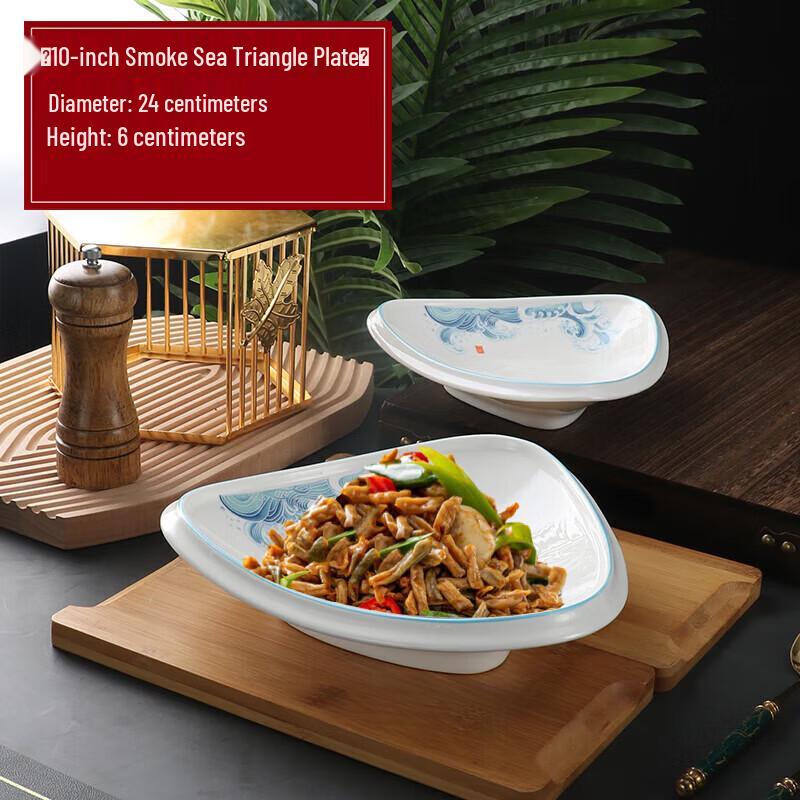 Elegant Irregular Ceramic Dinner Plate