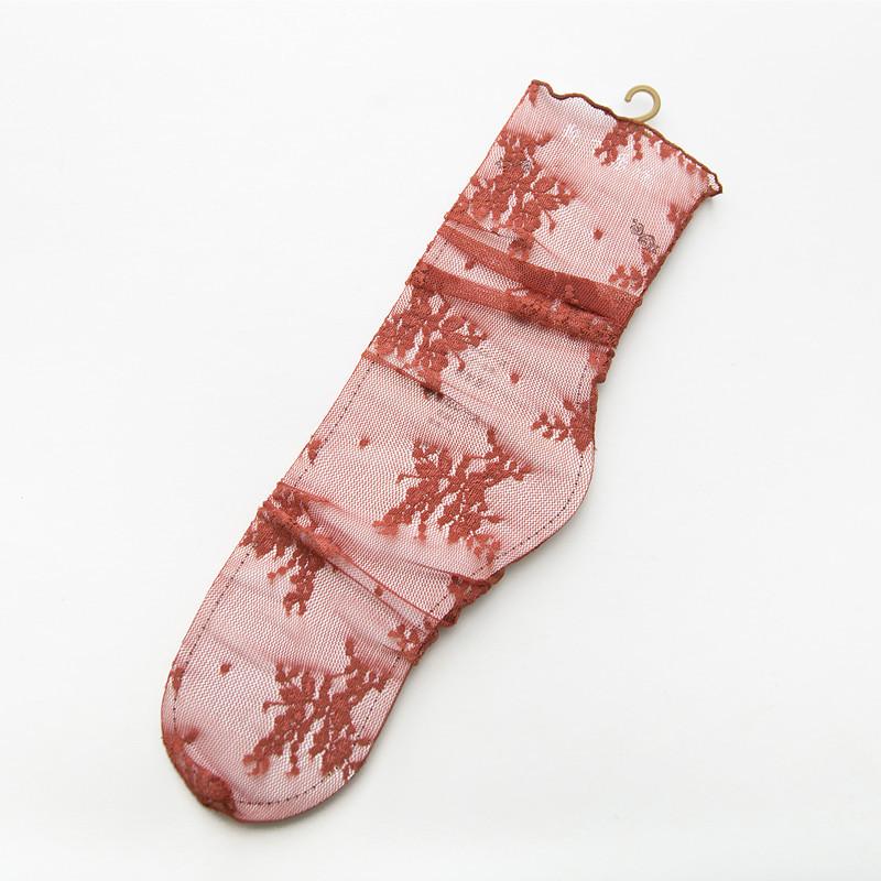Spring and Summer New Arrivals: Fairy Socks Korean-style Mesh Pile Socks Thin Lace Breathable Socks Fashionable Socks Mid-calf Socks