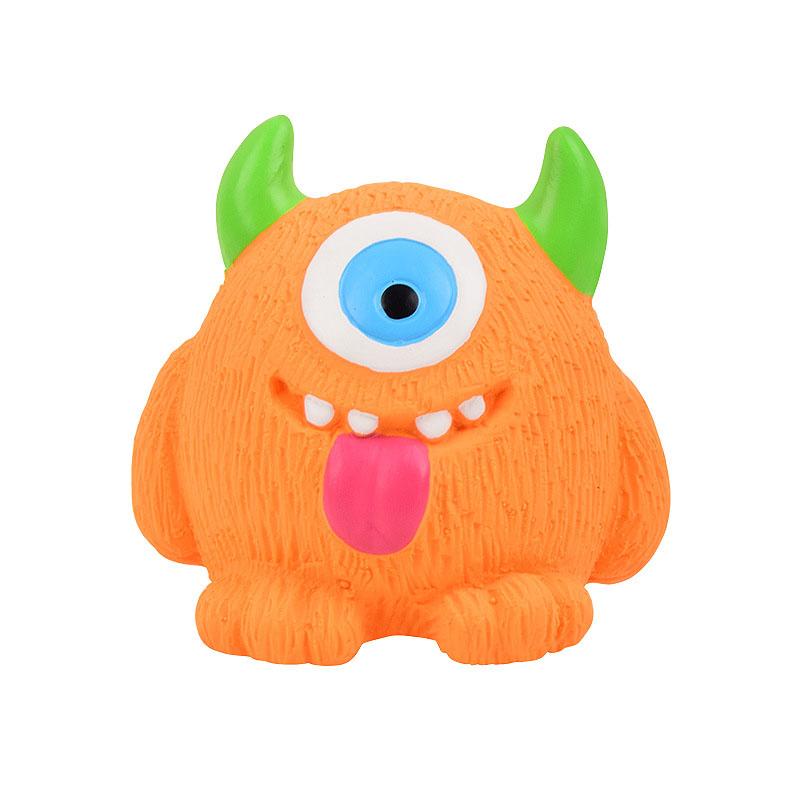 Squeaky Cyclops Monster Dog Toy Interactive Boredom Relief Pet Toy Soft Chew Play Toy for Puppy Small Medium Dogs Teething