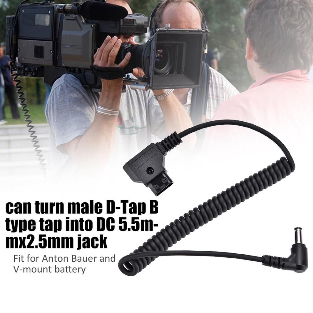 D Tap B Type Male To Right Angle  .5x2.5mm Adapter Cable Accessory for Anton V Mount Battery