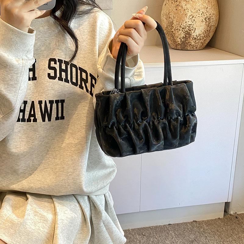 Kabelka Dámská Jarní a Letní Nová Módní Skládaná Kabelka Ležérní Jednoduchá Kabelka Přes Rameno Jednoduchá Kabelka do Podpaží