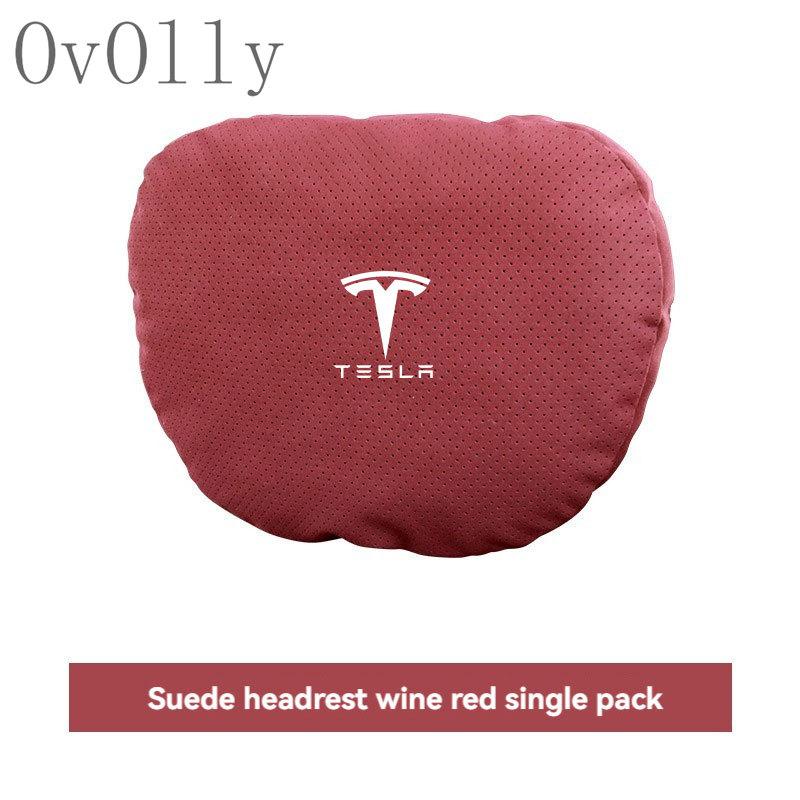 For Tesla Model 3 Y S Model X Car Headrest Neck Support Seat Soft Neck Pillow Automobile Tesla Car Pillow Neck Rest Cushion