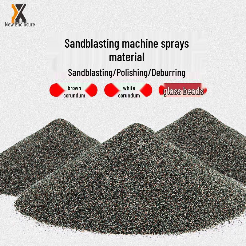 Sandblasting Machine with Brown/White Corundum, Glass Beads, and Emery for Abrasive Sand Use