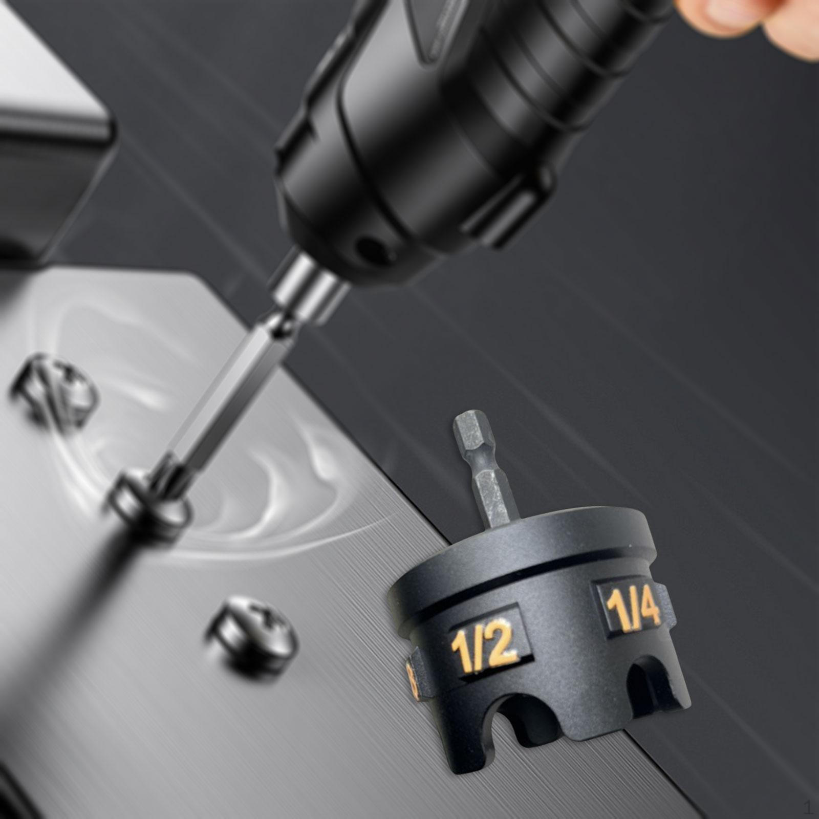 

Nut Zipper Drill Attachment for 1/4 3/8 1/2 Threaded Rod Versatile Hex Shank Driver DIY