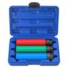 Extended 150mm Nut Socket Set 3PCS for Automotive For Tire Removal with Color Coded Size and Protective Sleeve