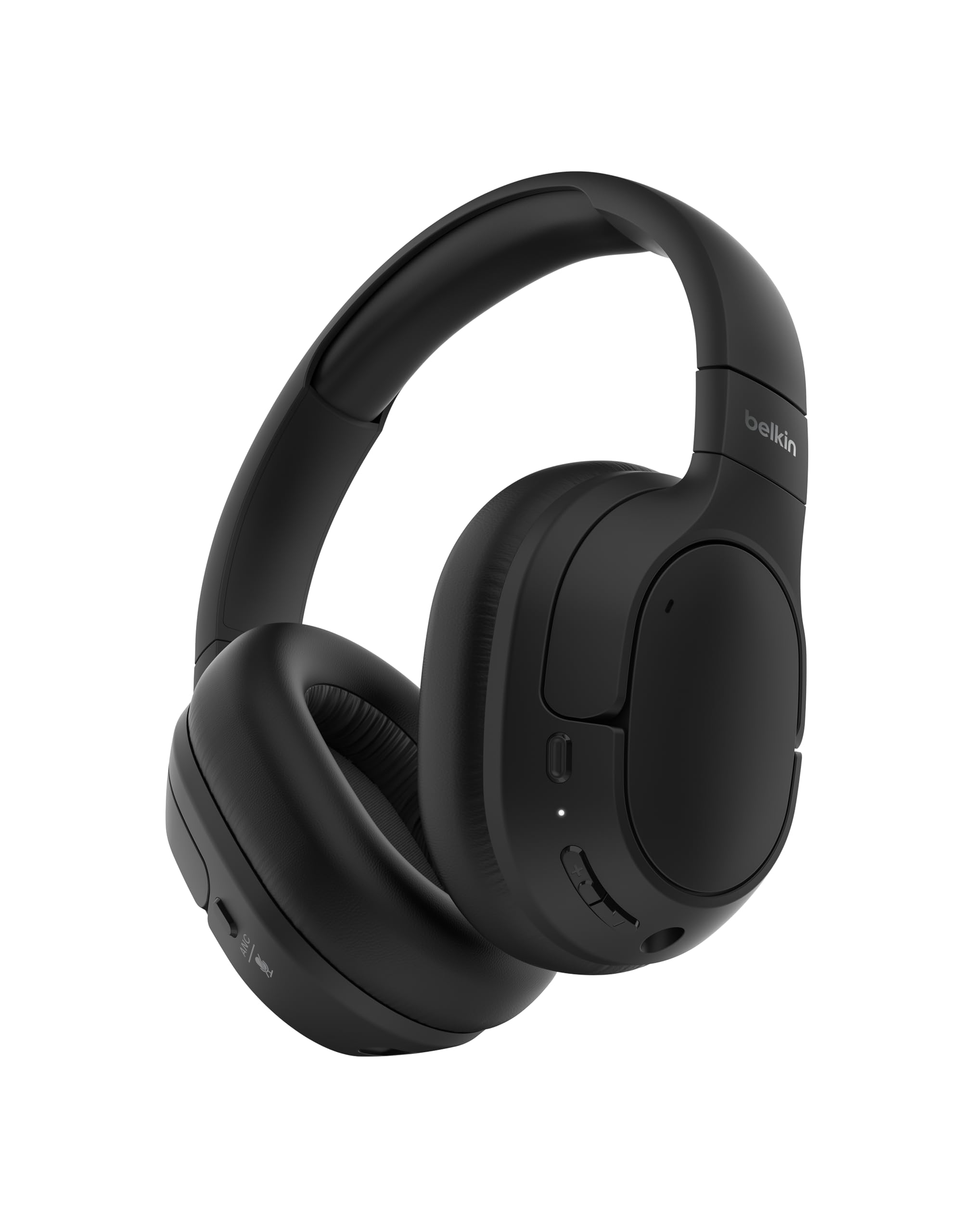 

Бездротові Bluetooth-навушники Belkin SoundForm Isolate AUD008jaBK з ANC, активним шумозаглушенням, захопленням навколишнього звуку, до 60 годин відтворення музики, чорні чорний