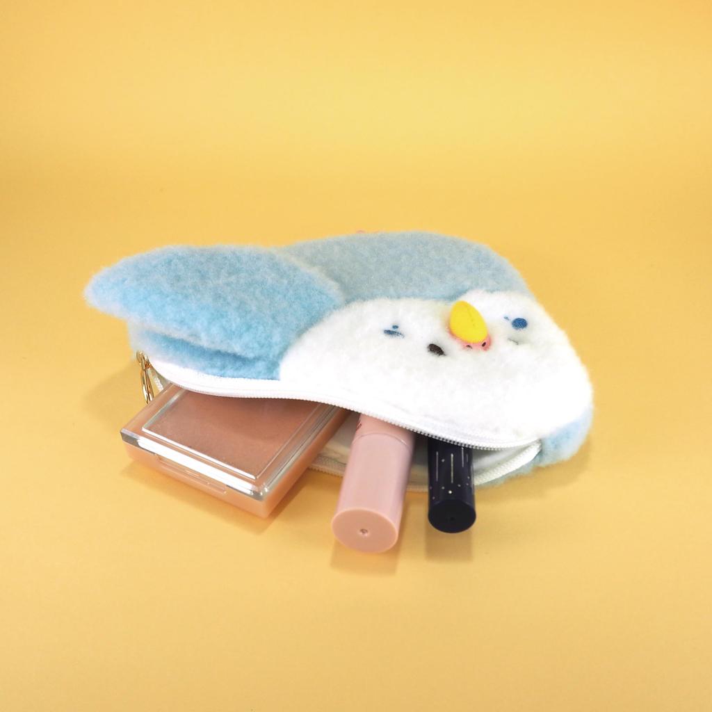 Sunlemon Powabiyori Parakeet Blue 17 X 3 X 15cm Flat Pouch Animal P-9232