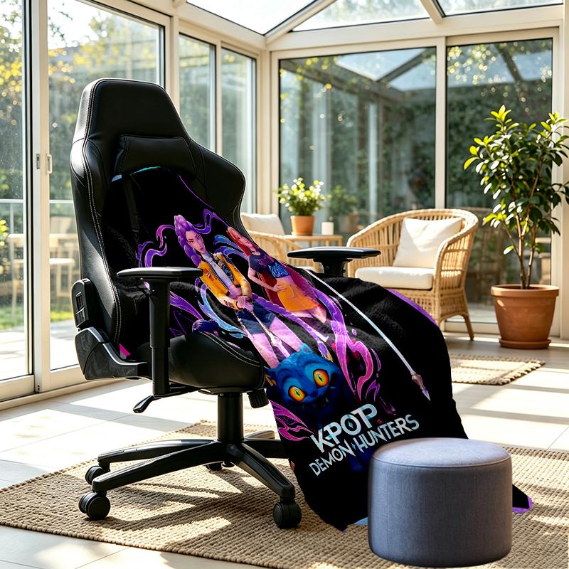 KPop Dämonenjäger Print Decke - Weich & Bequem, für Schlafzimmer, Reisen, Sofa, Heimdekoration - Geburtstags-Weihnachtsgeschenk für Freund