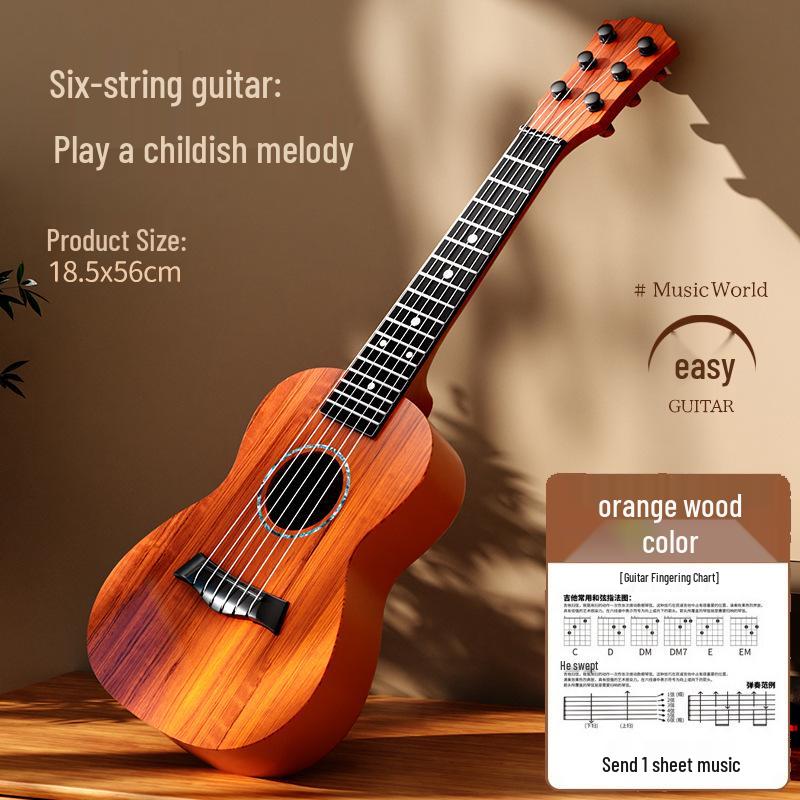 Realistic Guitar Playable Ukulele Toy for Children's Musical Education