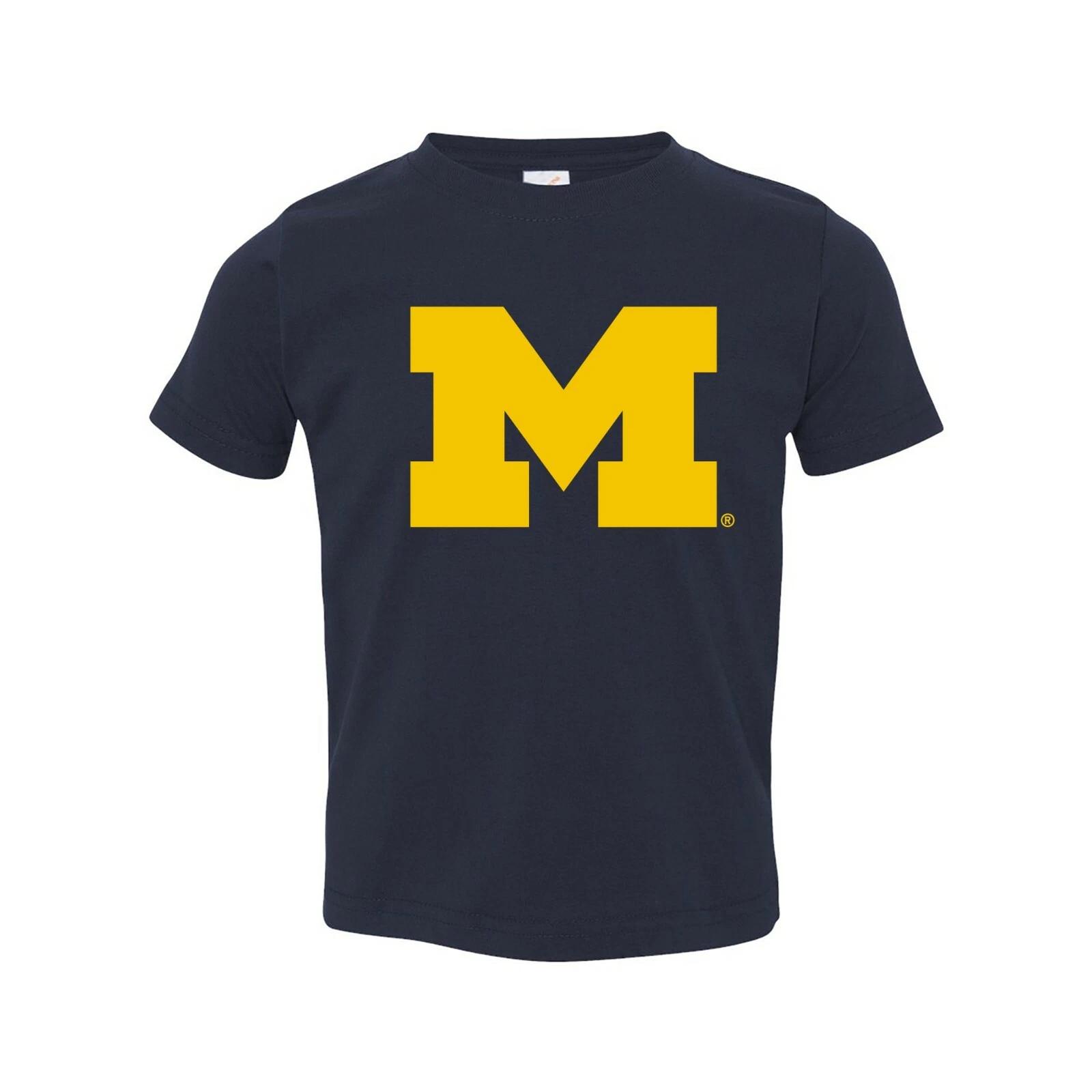 Michigan Wolverines Primary Logo University College Sports Toddler T Shirt S