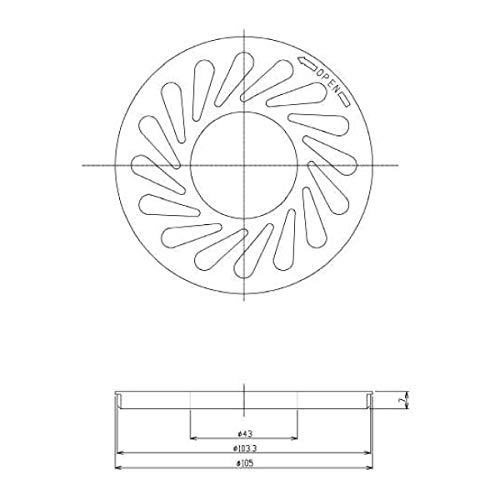 [Yu-Packet Compatible Item] TOTO Washing Machine Pan Perforated Plate for Washing Machine Pan [PWH60051]