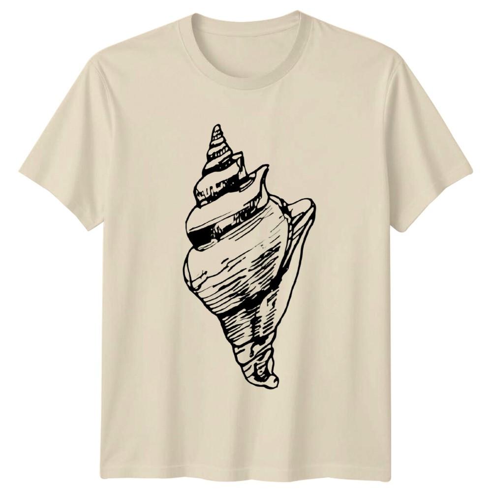 Seashell Graphic Unisexs TShirt Unisexs Tee Coastal Ocean Unisex Top