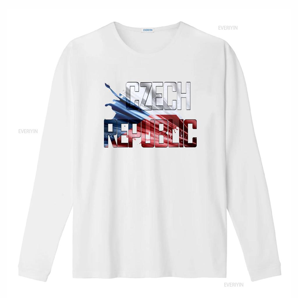 Czech Republic Flag T Shirt Country Printing For Men And Women vintage Washed Versatile Soft homme fashion Comfortable Casual