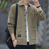 Mens Long Sleeve Corduroy Shirt Casual Loose-fit Autumn Thick Japanese Trendy Style Shirt Jacket For Men