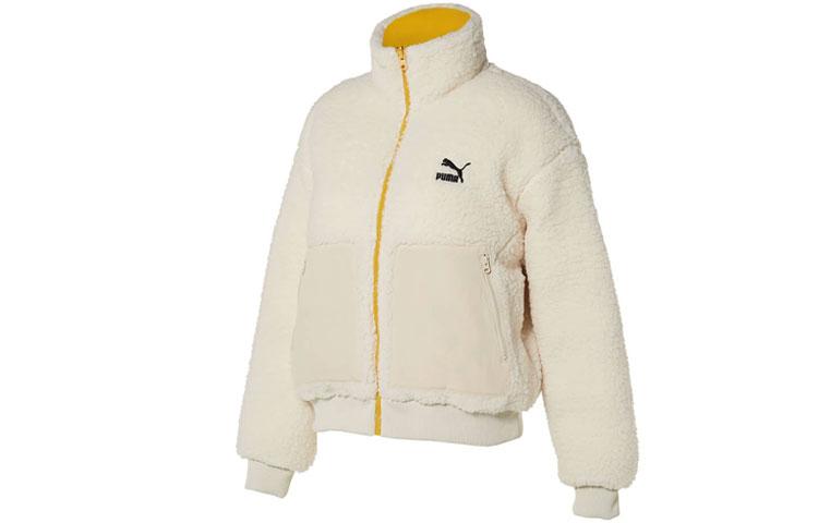 PUMA Velvet Jackets Women s White Turtleneck Moderate 929815-02 M
