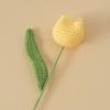 1PC Cute Knitted Tulip Flower Creative Crochet Tulip Artificial Bouquets Graduation Flower Bouquet Wedding Friends Gift