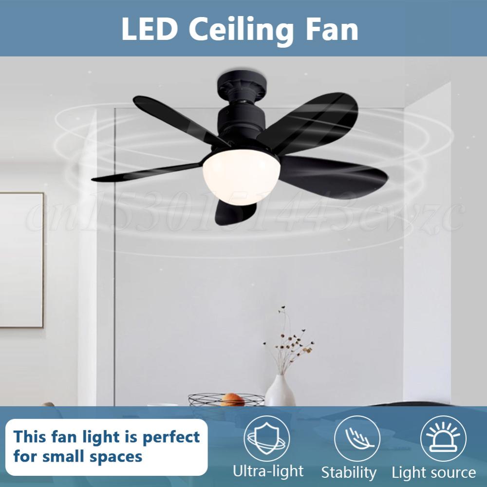30W LED Deckenventilator mit Beleuchtung Lampe E27 Fernbedienung Moderner Deckenventilator 3 Geschwindigkeiten Einstellbar Kreative Ventilatorlampe für Zuhause