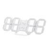 Colorful LED Wall Clock 3D Number Quiet 5 Brightness Time Date Temperature Display Number Clock for Kitchen Bedroom