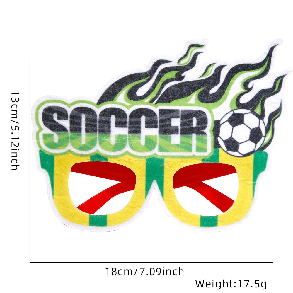 Football Decoration Photo Prop Glasses Football World Regional Match Theme Party Decoration Football Element Fan Supplies