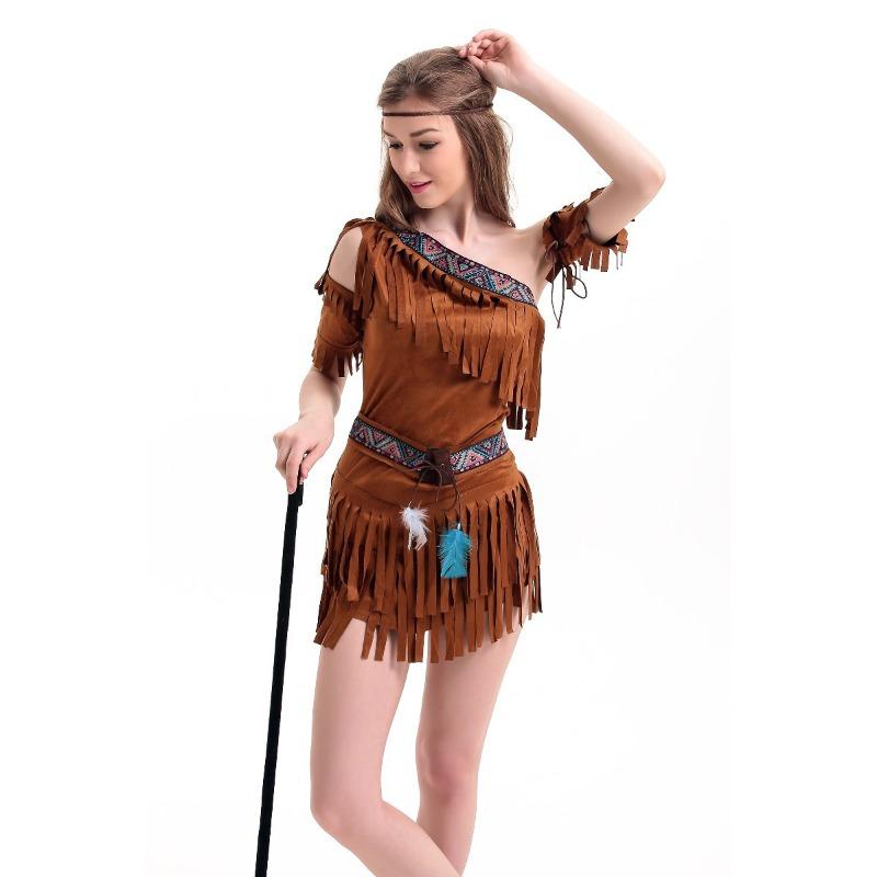 Cosplay Halloween Sexy Native American Show Costumes, Game Uniforms