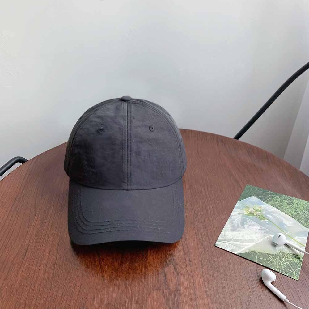 Anime Quick-Drying Baseball Cap Korean Style Peaked Cap Fashion Solid Color Sun Hat  Girl