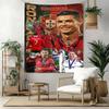 Cristiano Ronaldo Vægdekoration Vægtæppe Kunst Til Kæledyrs Mindesmærke Fødselsdag Bryllupsfest Baggrund Familiegave