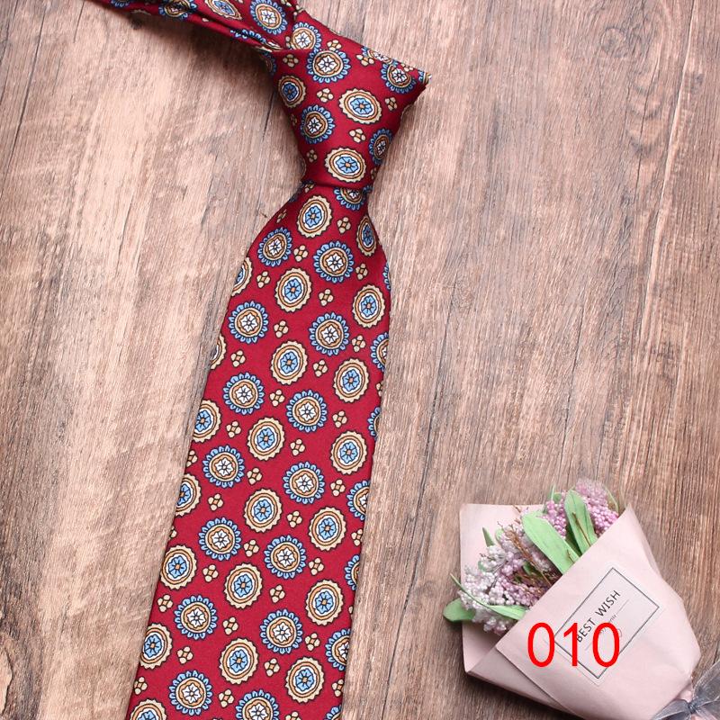 Rael Men'S Tie Business Dress 8Cm Printed Polyester Tie, Flower Casual Professional Tie