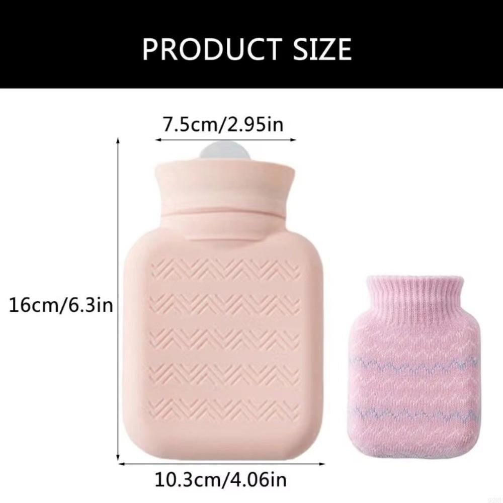 Silicone Hot Water Bottles 300ml Water-filling Bottle Portable Warm Water Bag Female