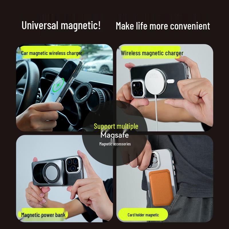 Suoying Clear MagSafe Rotating Stand iPhone Case