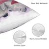 Pinguin Kuschel-Quadrat Kissenbezug Polyester Leinen Samt Muster Reißverschluss Dekor Kissenhülle Sofasitzkissenbezug 18"