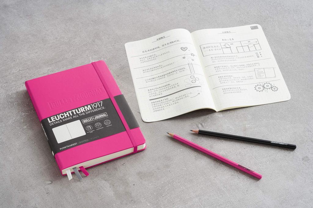 Leuchtturm Notebook A5 Dot Grid Bullet Journal New Pink 361033 Official Import Product Dimensions: 215 x 145 mm / A5 Medium Size