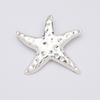 Antique Silver Color Starfish Charm Necklace Pendant Bracelet Jewelry Making Handmade Crafts Diy Supplies 53x62mm